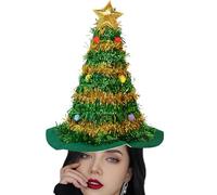 Ram Chapeau de sapin de Noël pour adulte avec étoile et guirlande 43 cm