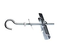 Ram - Cheville à Bascule avec Crochet, 5mm x 70mm, 45mm Parois Maxi, Gris, Boîte de 50