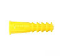 Ram - Cheville avec Collerette, 7mm x 30mm, Jaune, Sachet de 30