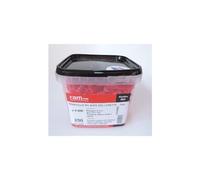 Ram - Cheville avec Collerette, 8mm x 39mm, Rouge, Seau de 250