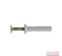 Ram - Cheville Ramspeed Tête Fraisée avec Clou-Vis TF, 5mm x 40mm, Boîte de 100