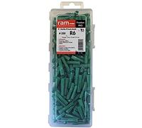 Ram - Cheville Sans Collerette, 10mm x 48mm, Bleu, Boîte de 50