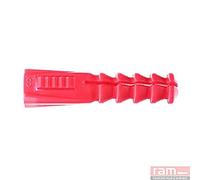 Ram - Cheville Sans Collerette, 8mm x 39mm, Rouge, Sachet de 20