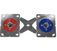 RAM CHEVILLES ET FIXATIONS RAM17112 KIT ROBINETTERIE per 12 Glissement, Gris