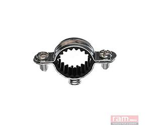 Ram - Collier Simple Isophonique Acier, 12mm, Argent, Boîte de 100