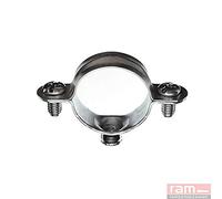 Ram - Collier Simple Métalliques Acier, 50mm, Argent, Sachet de 5