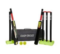 Ram Cricket Crazy Cricket Sets - 2 Sizes - Durable Lightweight Kwik Cricket Style Set for Training, Cricket Matches, Garden, Beach, Or Park - Sets Suitable from Ages 9+ - Senior & Junior