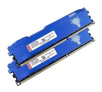 Ram DDR3 16go (2x8go) 1333MHz PC3-10600 Udimm CL9 Non-ECC Unbuffered 1.5V 2Rx8 Double Rang 240 Pin Mémoire Ram Barette Kit pour Ordinateur de Bureau (Bleu)
