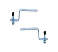 RAM - Kit de fixation facile - Kit de 2 attaches contre-coudées pour fixation lavabo -