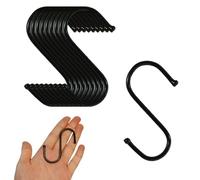 Ram Lot de 10 crochets en forme de S en acier pour salle de bain, chambre à coucher, bureau, cuisine