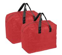 Ram® Lot de 2 Grandes Boules de Noël Rouge