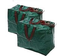 Ram® Lot de 2 Grands Sacs de Rangement à Fermeture éclair pour décorations de Noël