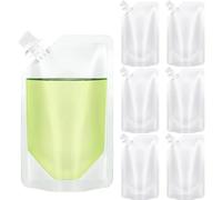 Ram Lot de 20 pochettes à boisson rechargeables 500 ml étanches pour alcool, jus de voyage, pique-nique, voyage, sport, camping