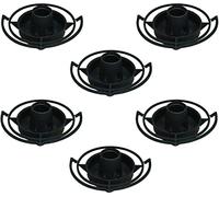 Ram® Lot de 6 mangeoires pour Oiseaux Sauvages Noir