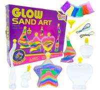 Ram® Make Your Own Glow in The Dark Glitter Sand Bottle Kids Glow in The Dark Sand Bottles Craft Kit Toy