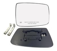 Ram Miroir de rétroviseur chauffant côté passager droit compatible avec Dodge Ram 1500 2500 2009-2018 68050298AA, 68079362AA