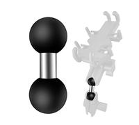 Ram Mount Moto Adaptateur de Balle à Double Tête 25 mm Arms de Montage à Double Boule Compatible avec RAM Dual Socket à Rotule Support GPS Moto Accessoire Velo (B)