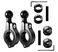 Ram Mount Moto Boule Support Telephone Scooter pour GPS Moto Tomtom Accessoire Velo Support Telephone Moto Retroviseur Base de Support Montage à Bille pour Guidon 2 Trousse (17 mm)