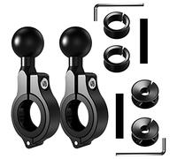 Ram Mount Moto Boule Support Telephone Scooter pour GPS Moto Tomtom Accessoire Velo Support Telephone Moto Retroviseur Base de Support Montage à Bille pour Guidon 2 Trousse (25 mm)