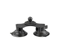 RAM-Mounts Base à double ventouse Twist-Lock T avec boule B Bouchon tournant, boule B (1 pouce)