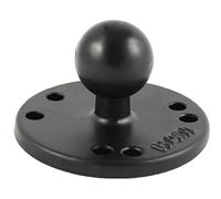 Ram Mounts Basisplatte rund - B-Kugel (1 Zoll), Platten-Durchmesser 63,5 mm, AMPS-Lochraster