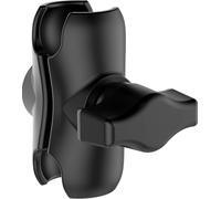 RAM Mounts Bras à double prise 25 mm, taille B courte de 2,5 cm compatible avec supports RAM - Douille à bille métallique - Longueur totale pour vélo et moto - Adaptateur à bille composite de 2,5 cm