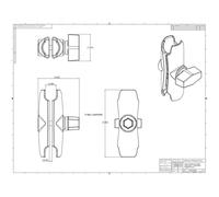 RAM Mounts COMPOSITE DOUBLE SOCKET ARM (RAP-B-201U)