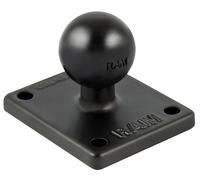 RAM-Mounts Plaque de base rectangulaire (AMPS) 2 x 1,7 pouces, boule B (1 pouce)