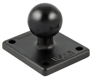 RAM-Mounts Plaque de base rectangulaire (AMPS) 2 x 1,7 pouces, boule B (1 pouce)