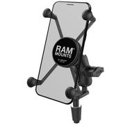 RAM MOUNTS X-Grip® Support de téléphone à bras court avec base pour tige de fourche - Téléphones de grande taille