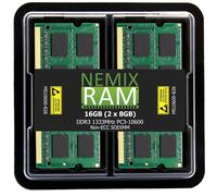 RAM NEMIX 16 Go (2 x 8 Go) DDR3 1 333 MHz PC3-10600 2Rx8 1,35 V 204 broches non ECC SODIMM KIT Compatible avec MacBook Pro, ordinateur portable e