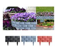 RAM ONLINE Kit de Bordure de pelouse Effet Brique Grise