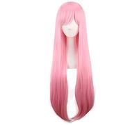 Ram or Rem Perruque de cosplay Re:Life in a Different World from Zero Pink Blue 80 cm de long cheveux synthétiques raides pour adulte