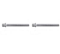 Ram - Pattes à Vis Métaux Acier Zingué, 4mm x 50mm, Argent, Boîte de 100 (Lot de 2)