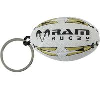 RAM - Porte-clés ballon de rugby - 6cm - rouge/blanc