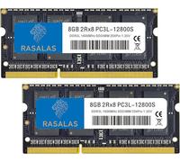 RAM pour Ordinateur Portable 16 Go 2 x 8 Go DDR3 DDR3-1600 1600 MHz PC3L-12800S 12800 sans ECC 1,35 V CL11 2Rx8 Double Rang SODIMM