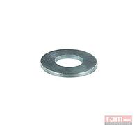 Ram - Rondelle en Acier Zingué, Épaisseur 0.8mm, 4mm x 14mm, Gris, Sachet de 100