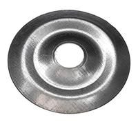 Ram - Rosace Plates, 25mm, Argent, Boîte de 100