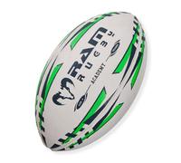 Ram Rugby Ballon de rugby Academy Trainer (taille 4) 3 plis, qualité club de rugby - Grip 3D pour un contrôle ultime des passes et des prises - Convient pour les jeunes, les enfants et les enfants