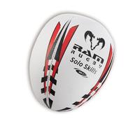 Ram Rugby Ballon de rugby Solo Skills (taille 4) - Entraînez-vous au rugby avec cette demi-ballon de rugby innovante Rebounder Idéal pour s'entraîner en solo contre un mur.