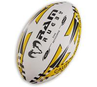 Ram Rugby Ballon d'entraînement avec poids - Développeur de pass - 3D - Caoutchouc synthétique - Améliore la force du poignet et des bras