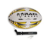 Ram Rugby Pass Developer - Balle d'entraînement lestée - Améliore la force et la distance - Prise en main 3D - Caoutchouc synthétique de qualité Ultima - Disponible en tailles 5 (1 kg), 4 (800 g), 3 (700 g) (3)