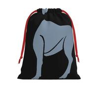 Ram Sac cadeau en peluche ultra douce avec cordon de serrage, motif signe du zodiaque de Noël, sacs de fête de Noël, pochettes à bijoux de mariage