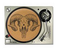 RAM Tête de mort en liège feutrine pour DJ/platine vinyle Slip - Tapis