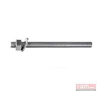 Ram - Tige Filetée avec Rondelles et écrous, 10mm x 160mm, Sachet de 10