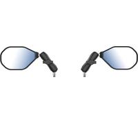 RAM Tough Motorcycle Mirror Set, M10-1.25 Basis, Size B 1", Adjustable, Black