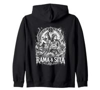 Rama et Sita Duty Brûlent Une Brillante épopée du Ramayana Sweat à Capuche