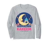 Ramadan Kareem Enfants Mignon Croissant de Lune Enfants Musulmans Manche Longue