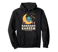 Ramadan Kareem Enfants Mignon Croissant de Lune Enfants Musulmans Sweat à Capuche