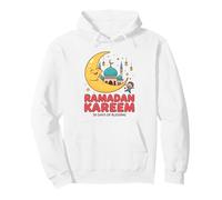 Ramadan Kareem Enfants Mignon Croissant de Lune Enfants Musulmans Sweat à Capuche